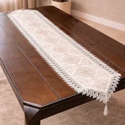 Golden Vintage Lace Runner