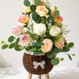 Pastel Rose Garden Arrangement